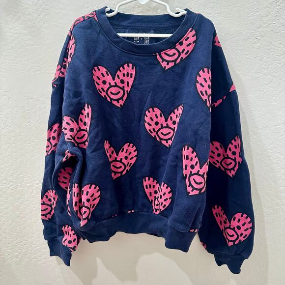 Gap Frank Ape Hearts Graphic Sweatshirt - Picture 1 of 7